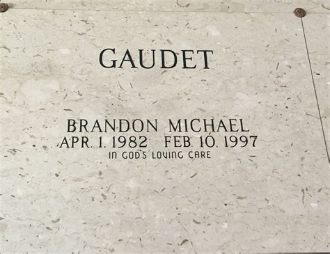 Brandon Michael Gaudet (1982